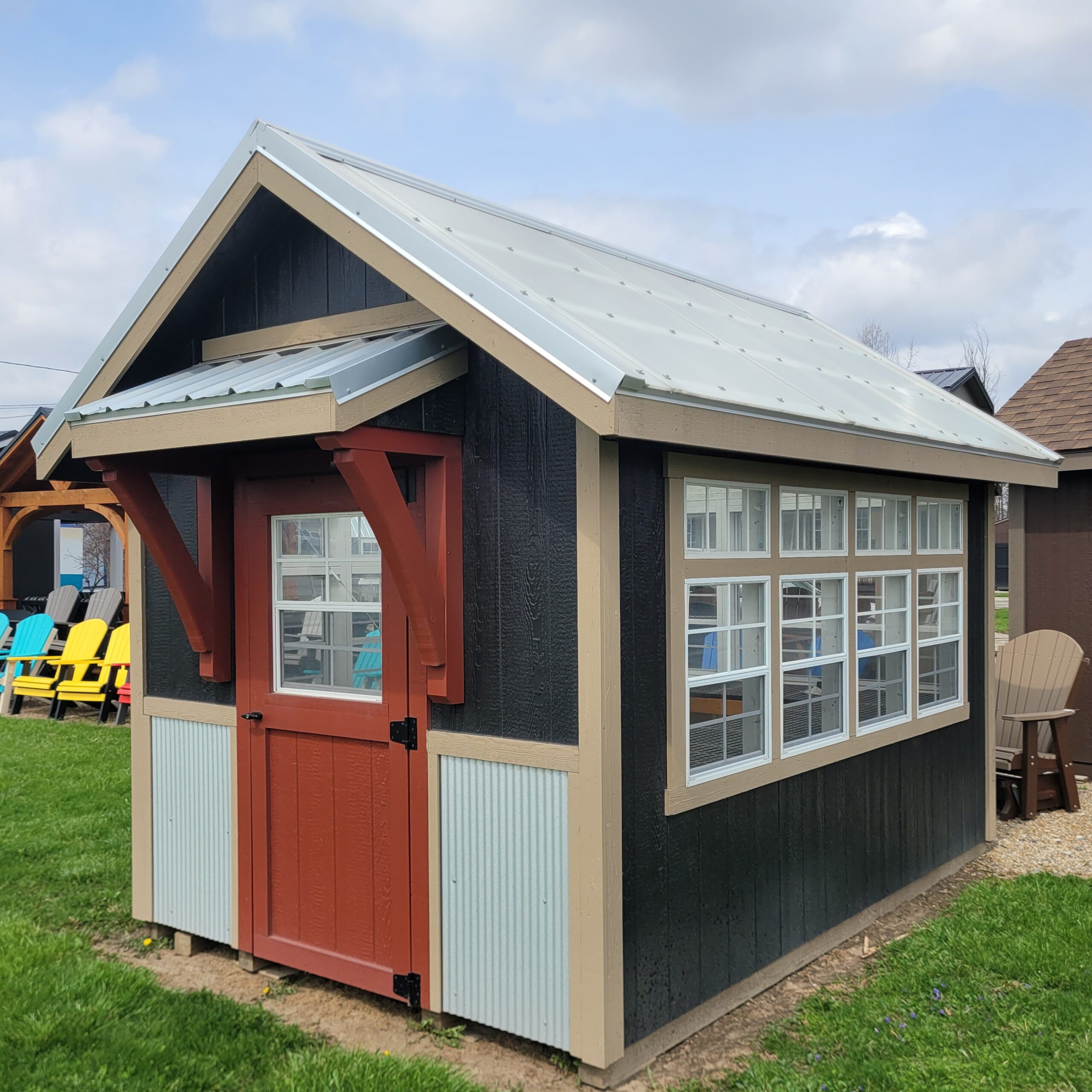 #10 8’x12′ Greenhouse display model