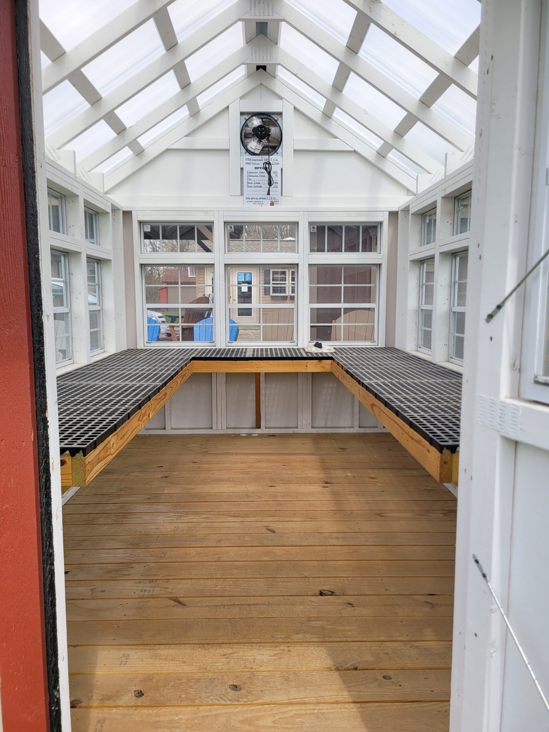 #10 8'x12' Greenhouse display model