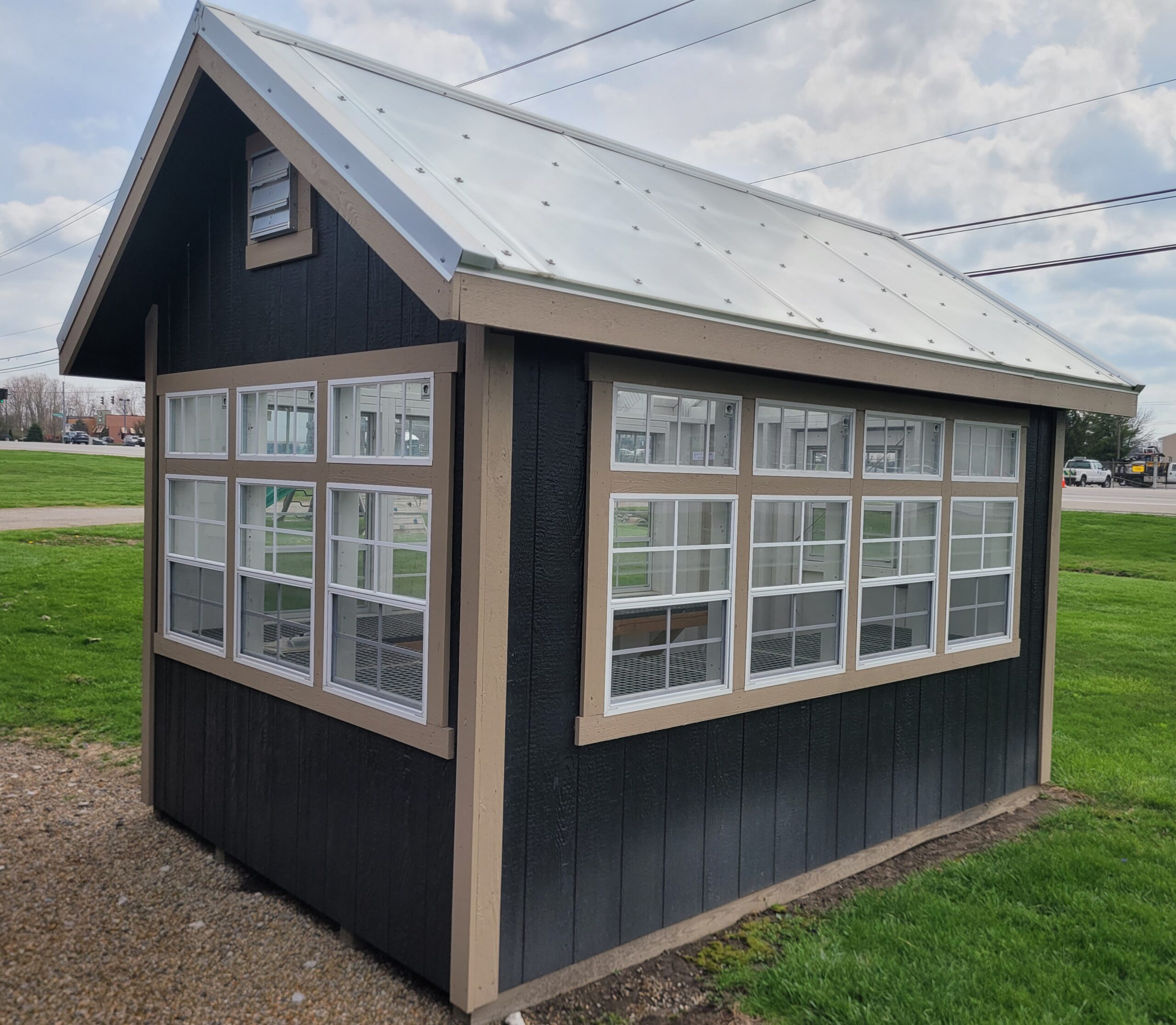 #10 8'x12' Greenhouse display model