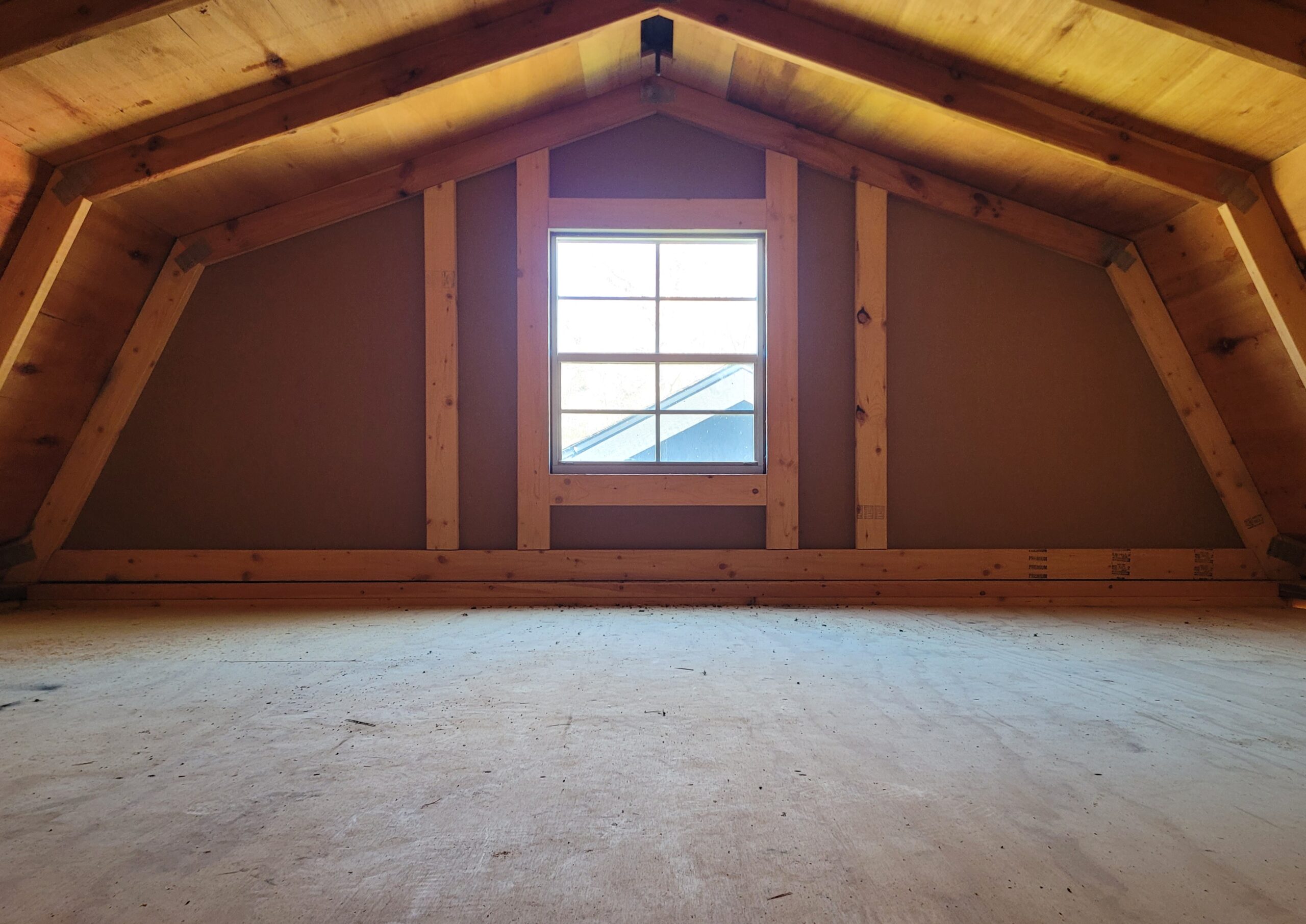 #72 12'x16' 8ft wall Hi-wall lofted Barn with pull down stairs