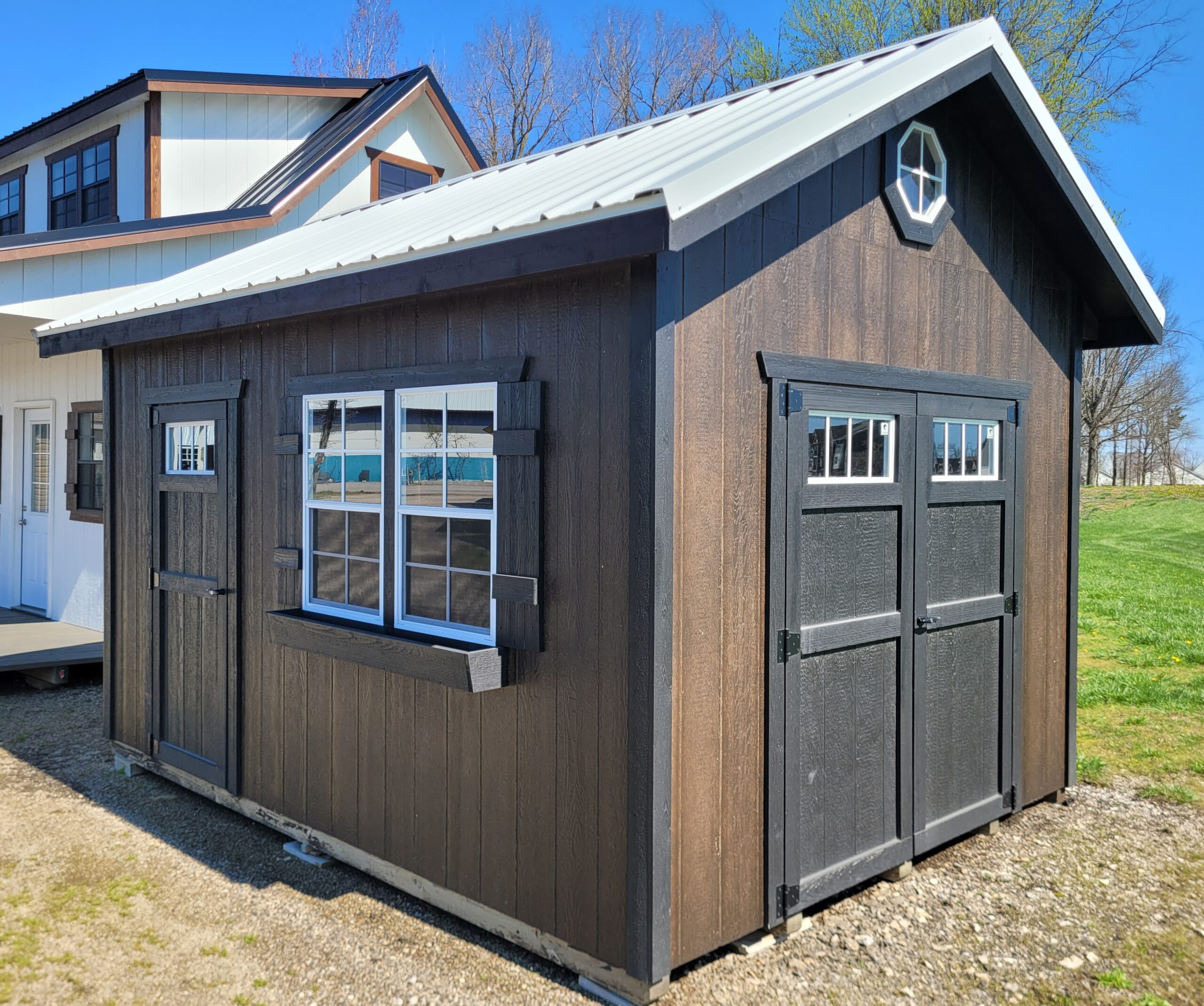 #67 10’x14′ 7ft wall 10″ overhang Ultimate Gable/