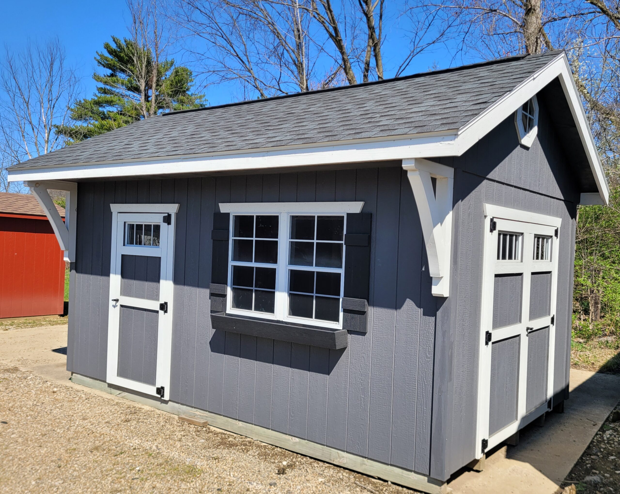#27 10’x16′ 7ft wall 2′ overhang Ultimate Gable.