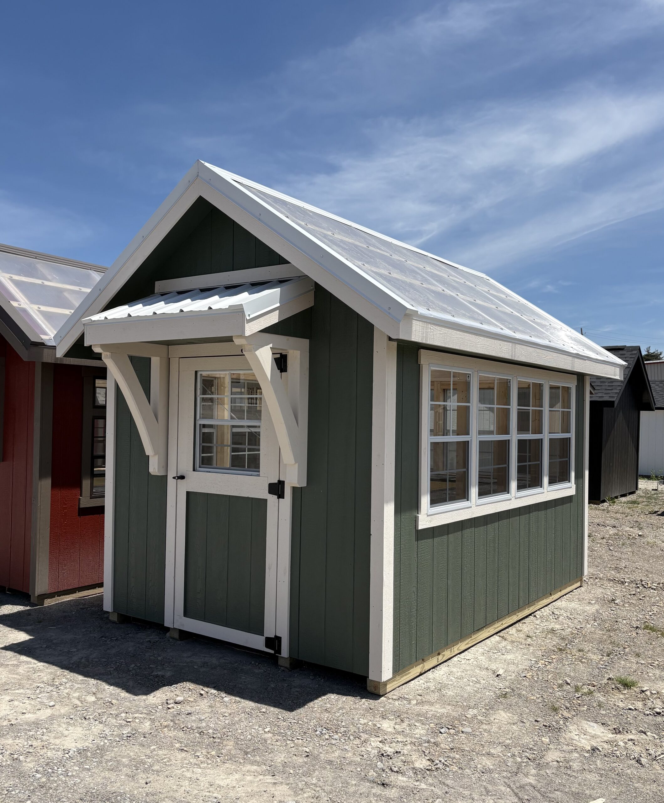#17 8’x12’ 6’ wall Greenhouse