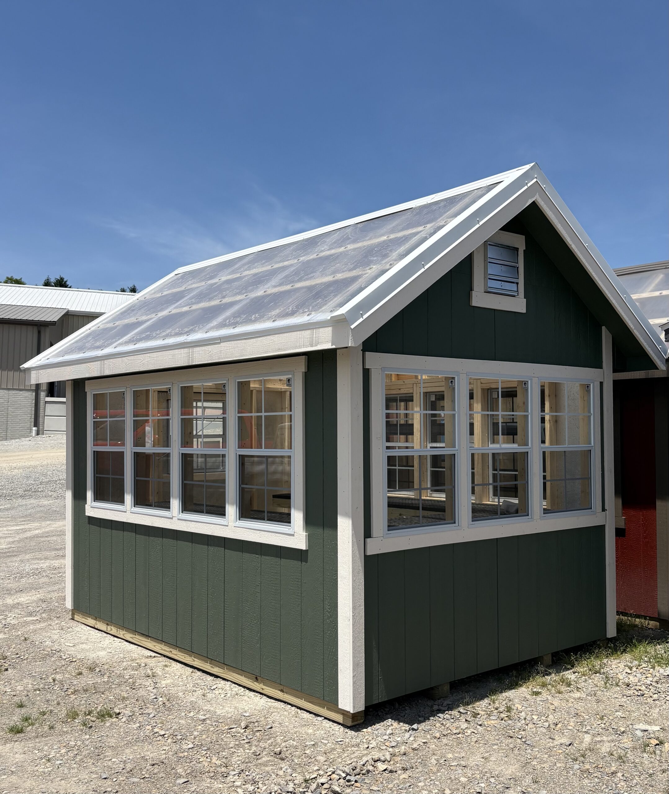 #17 8’x12’ 6’ wall Greenhouse