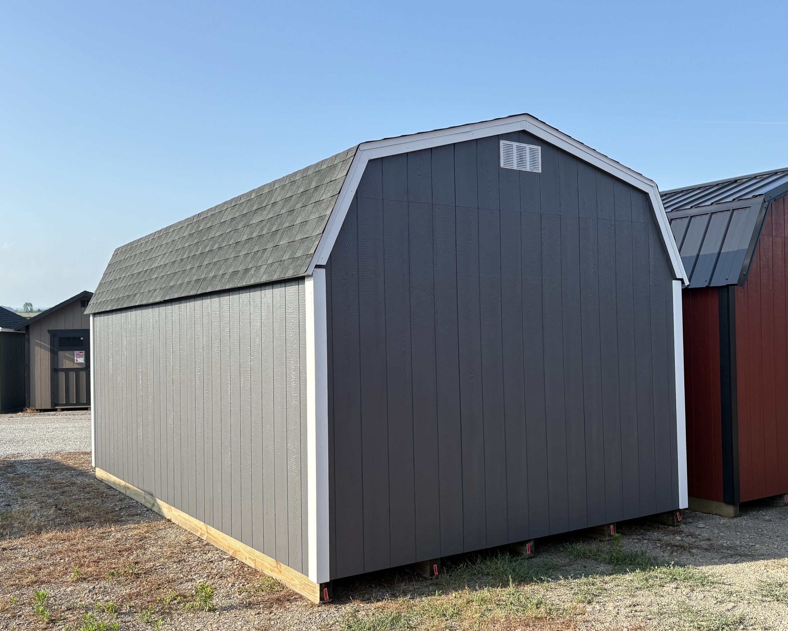 #21 12'x20' 6’ wall Standard Barn - Millers Storage Barns