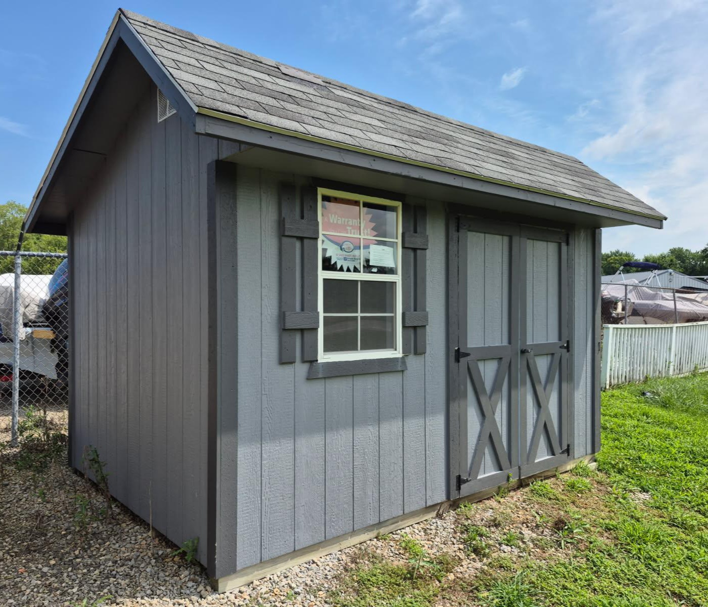 #29a DISPLAY MODEL: 8’x12′ Saltbox