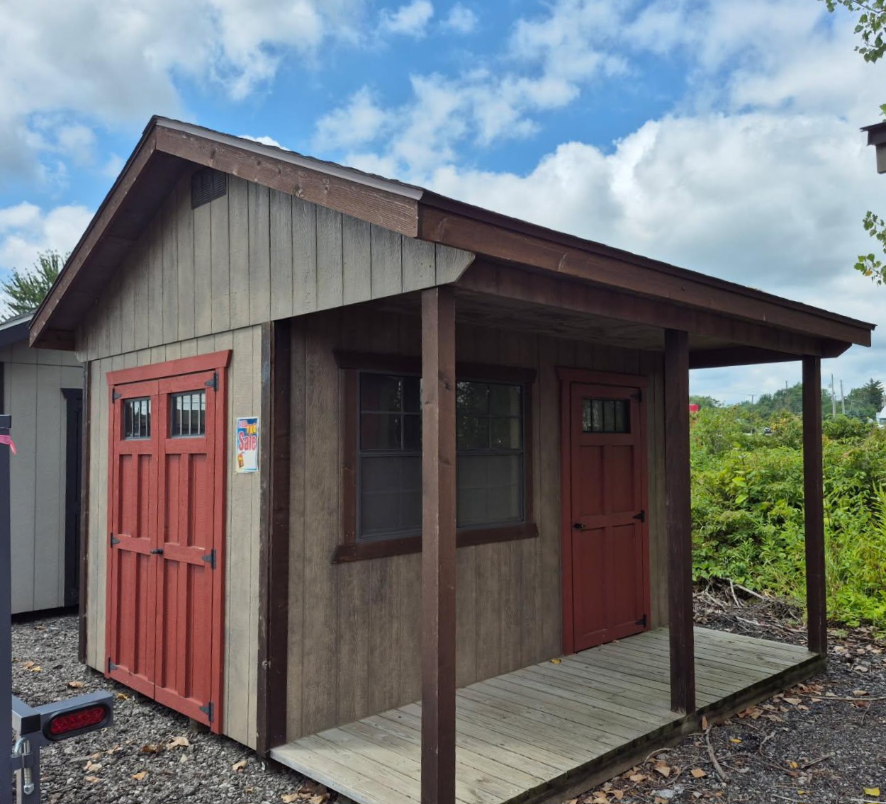 8’x12′ Cabin 4′ porch – Display Model