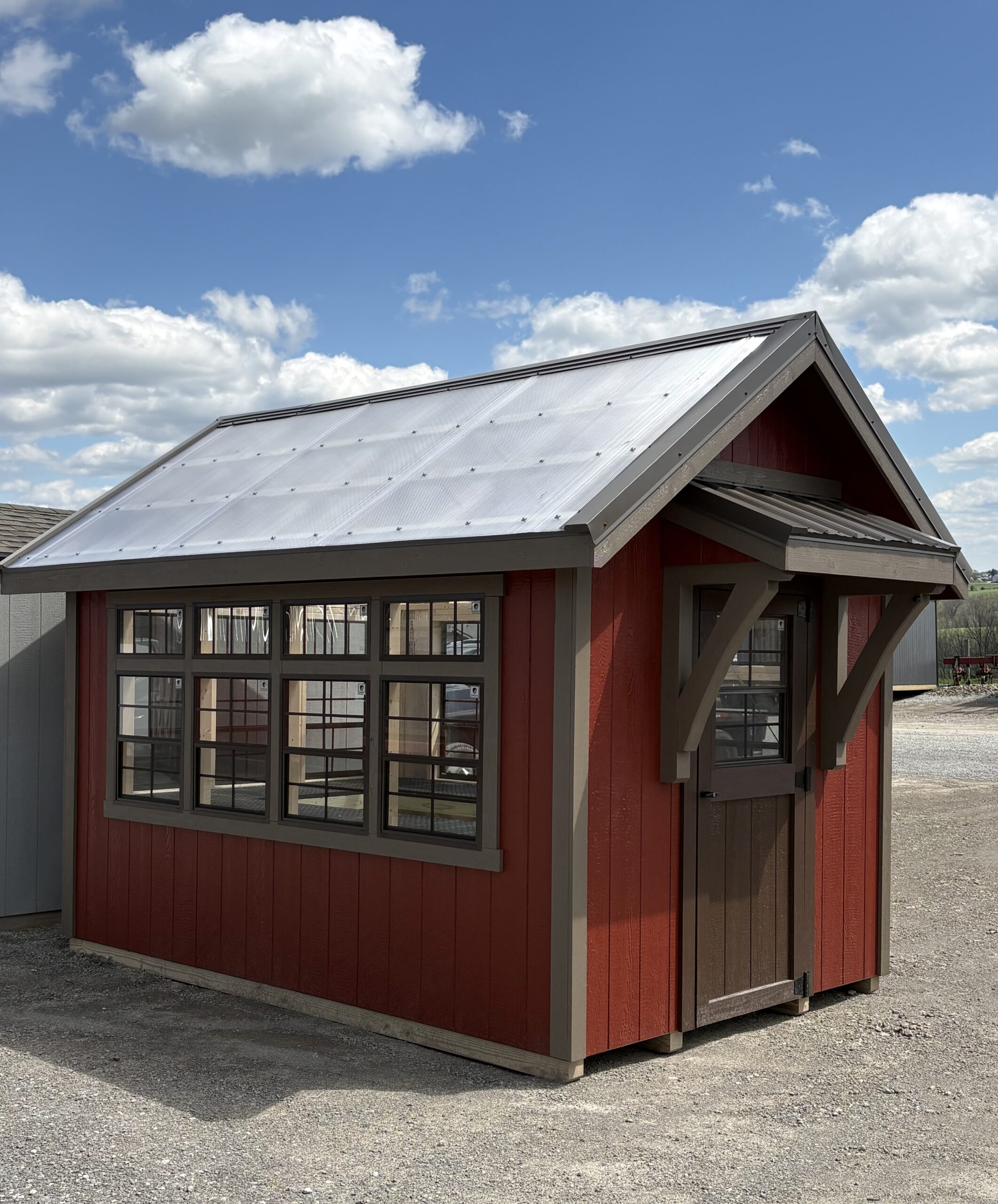 #15 8’x12’ 6ft wall Greenhouse