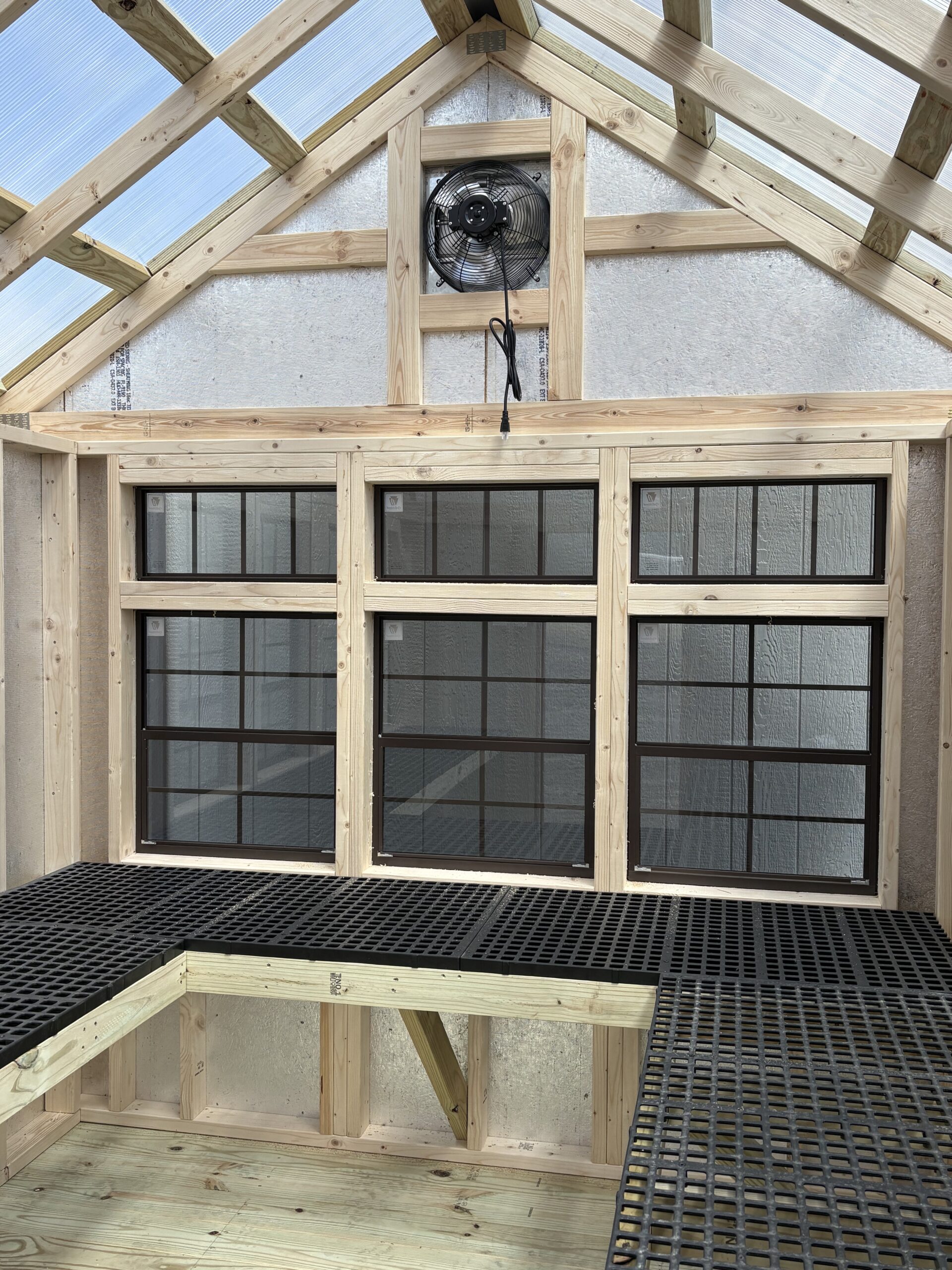 #15 8’x12’ 6ft wall Greenhouse