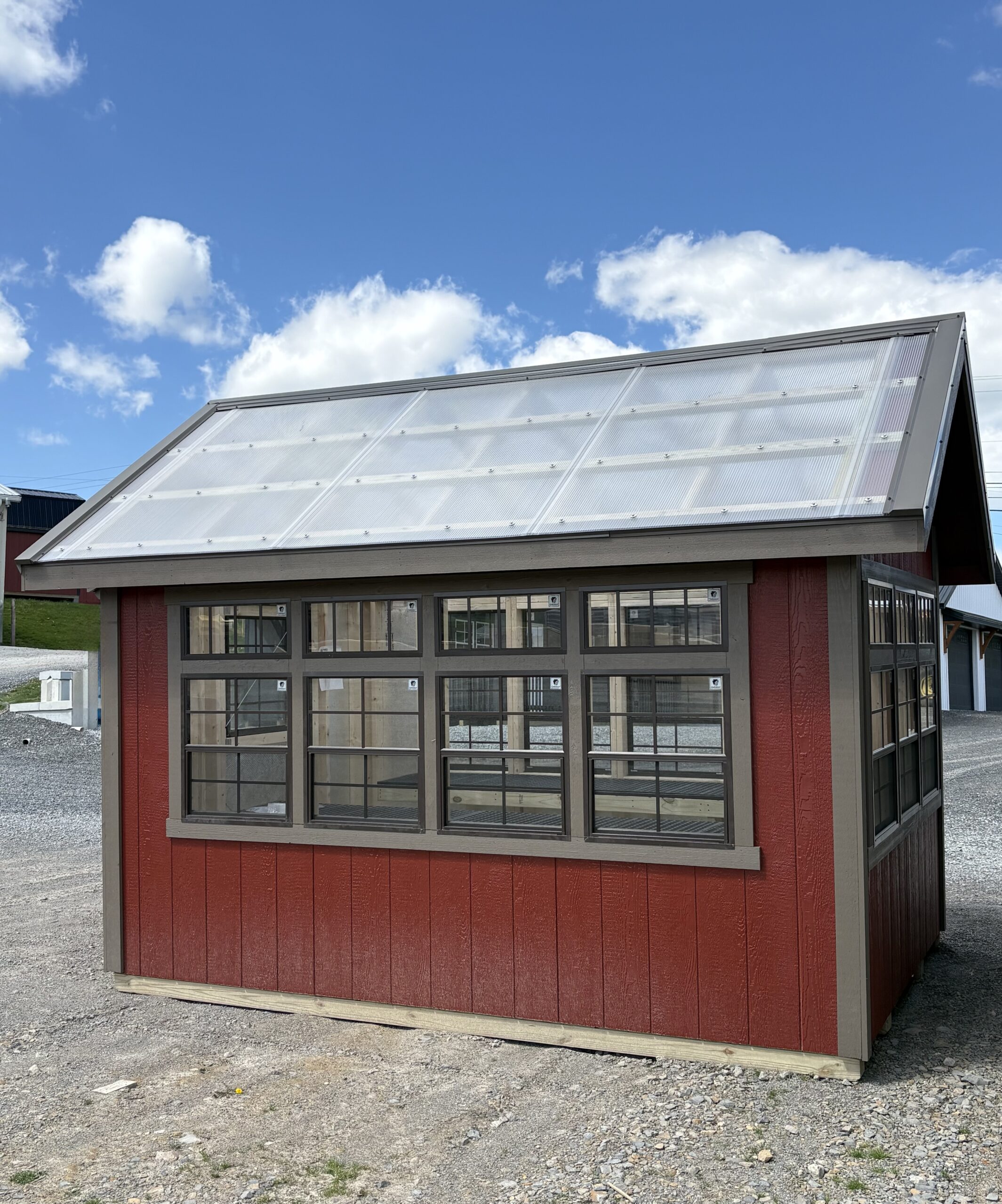 #15 8’x12’ 6ft wall Greenhouse