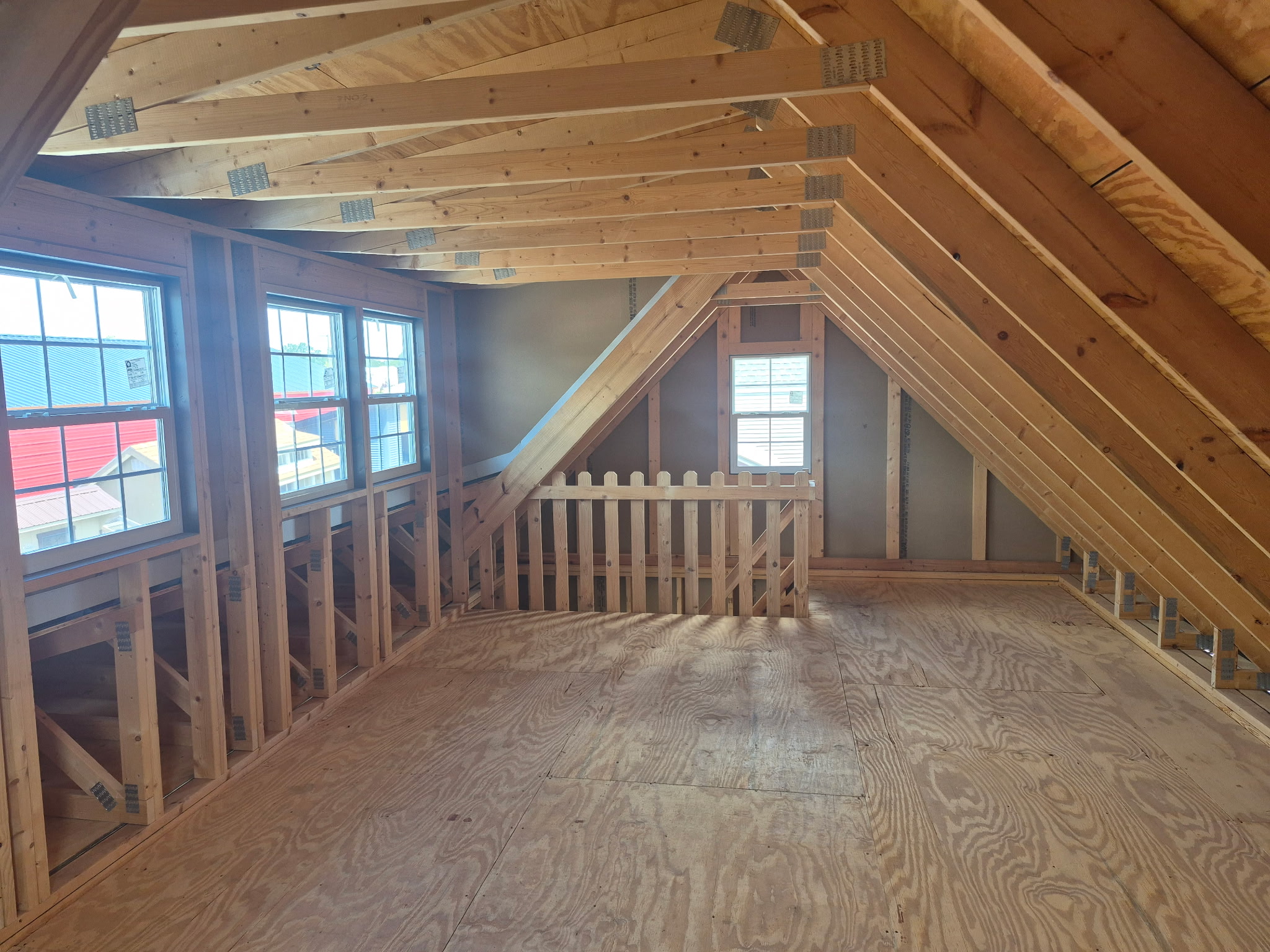 #38 14’x24’ A-Frame Display Model 6’ Porch 16’ Dormer