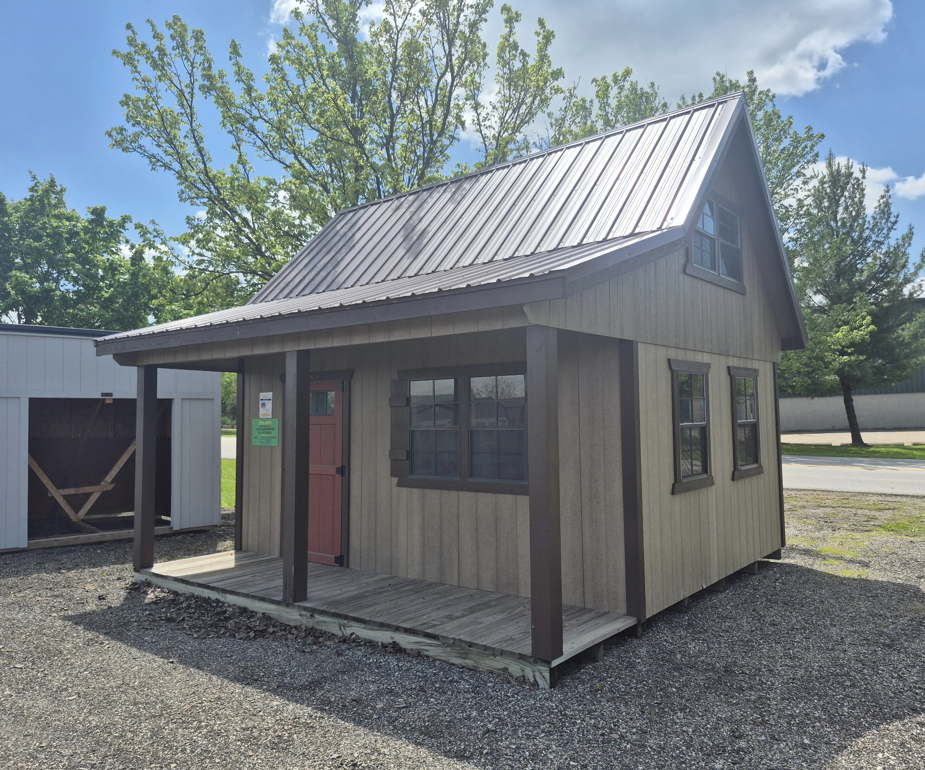 #39 12’x16’ A-Frame Cabin 4’ Porch Display Model