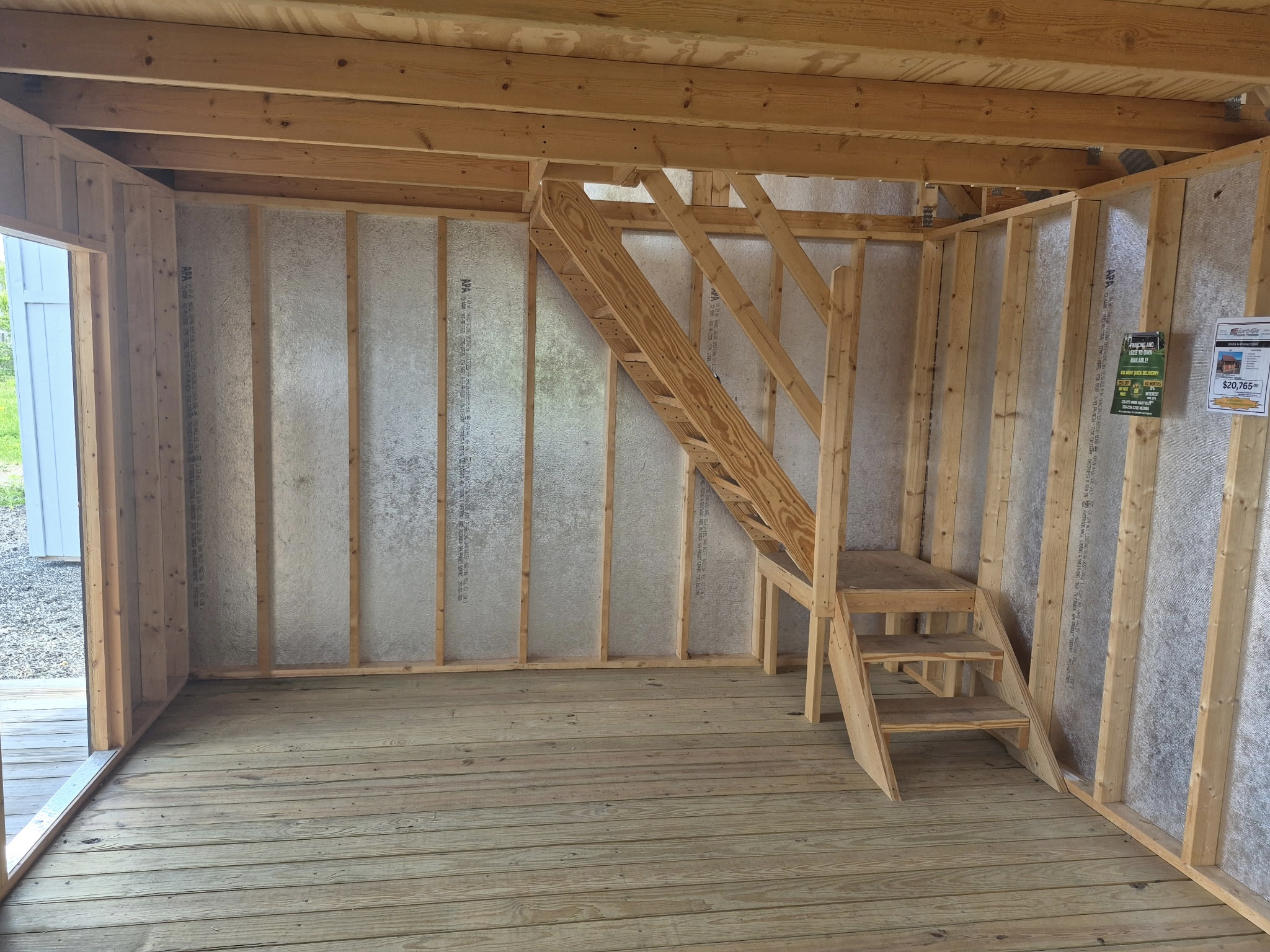 #39 12’x16’ A-Frame Cabin 4’ Porch Display Model