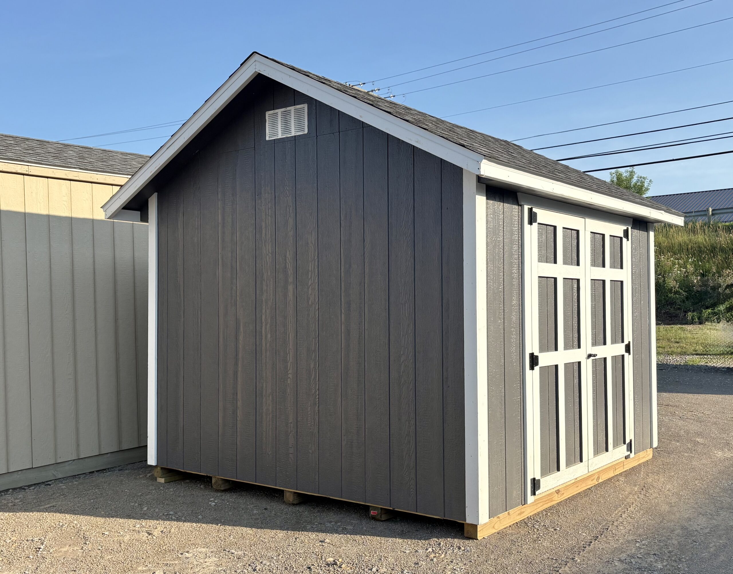 #49 10’x10’ Standard Gable 6/12 pitch 7’ walls