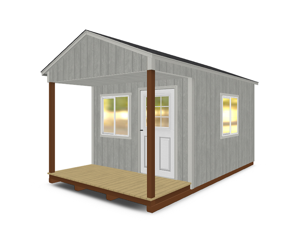 Cottage porch sheds