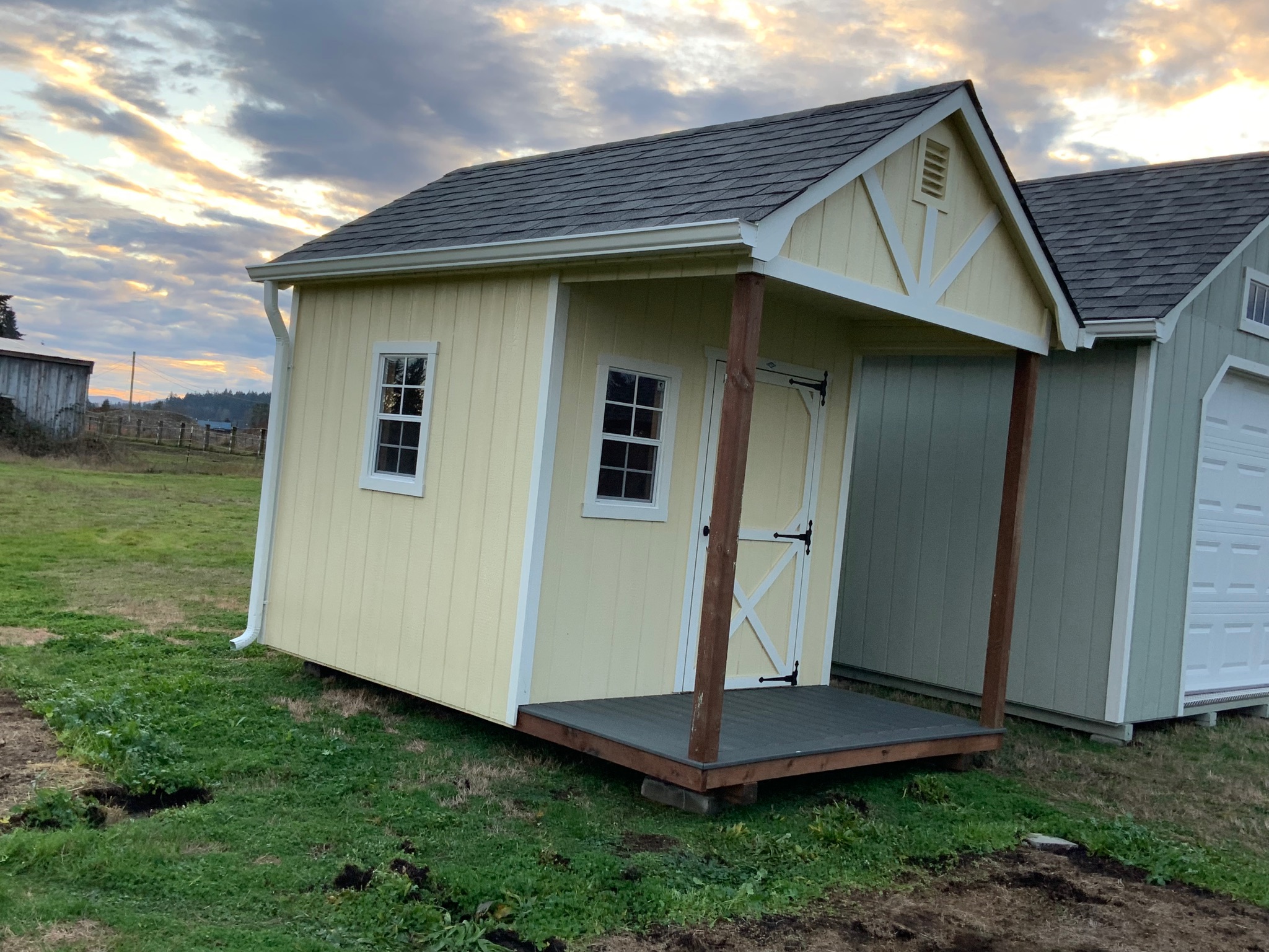 8×12 Cape Cod Porch Shed