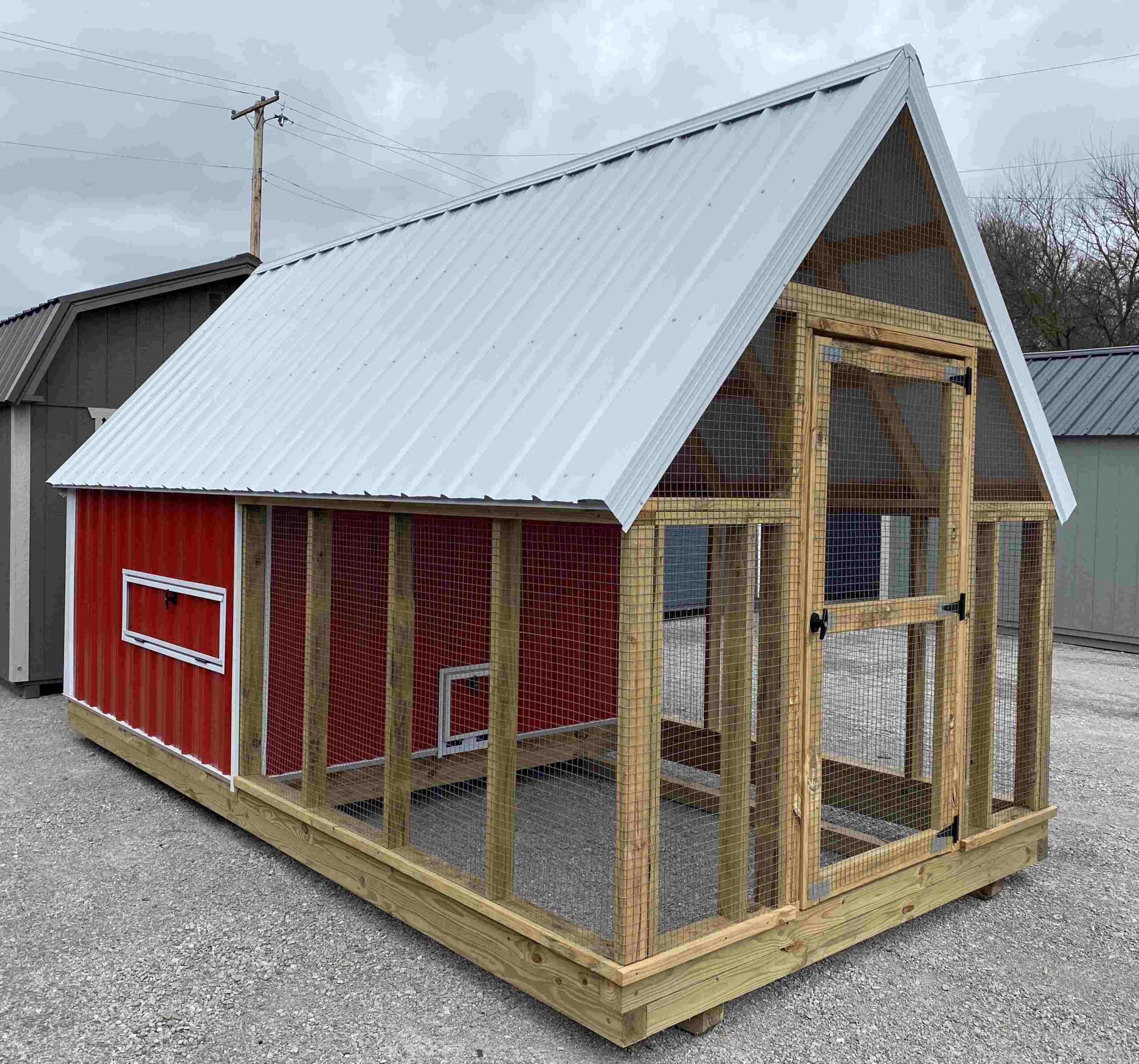 Chicken Coop with Run 8 x 16