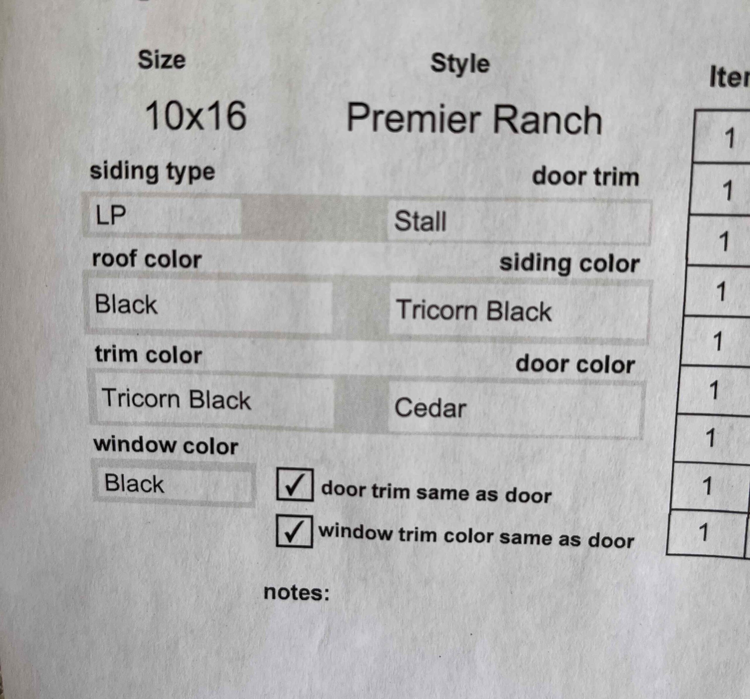 Premier Ranch 10 x 16