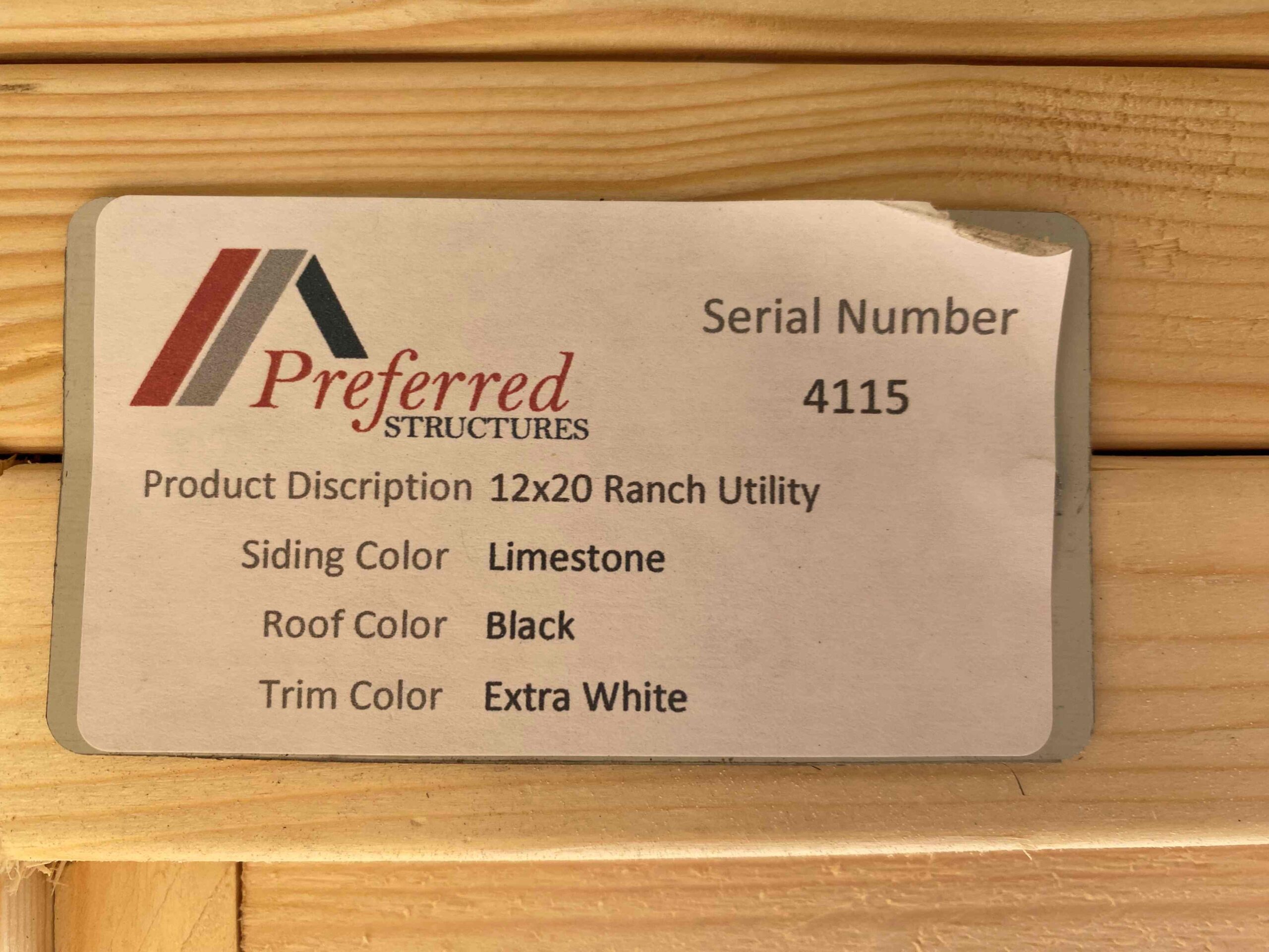Ranch Utility 12 x 20
