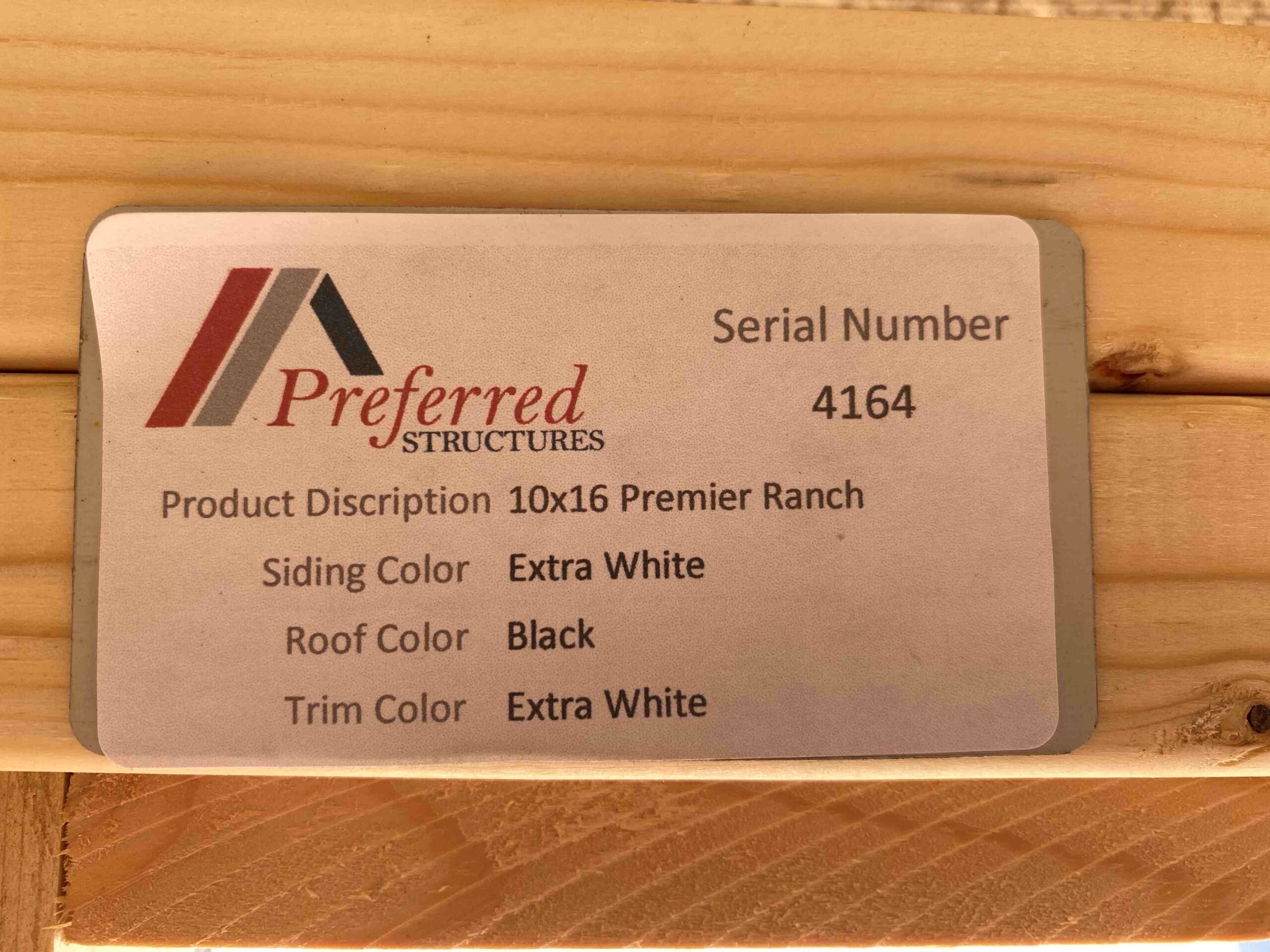 Premier Ranch 10 x 16