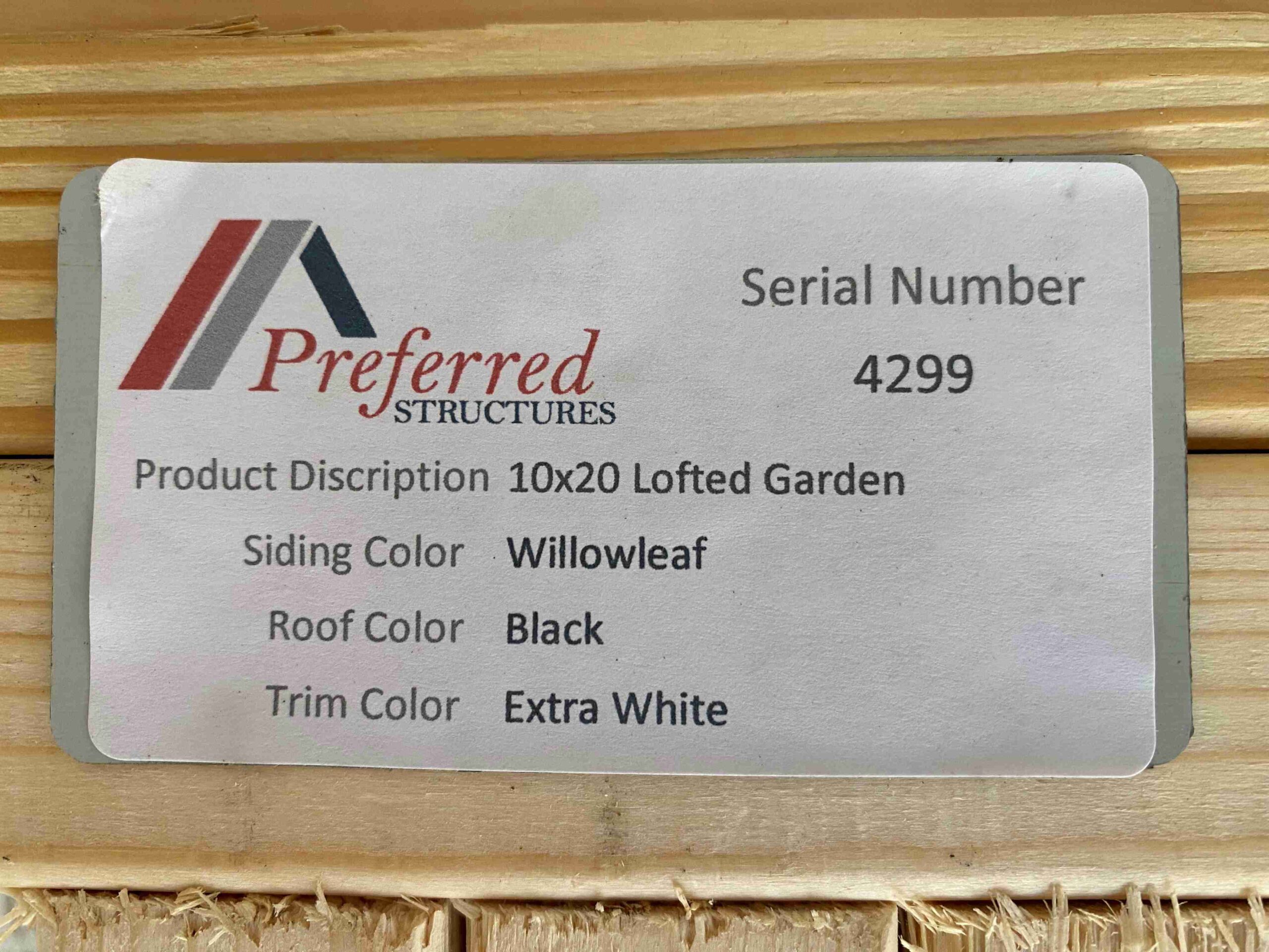 Garden Lofted 10 x 20