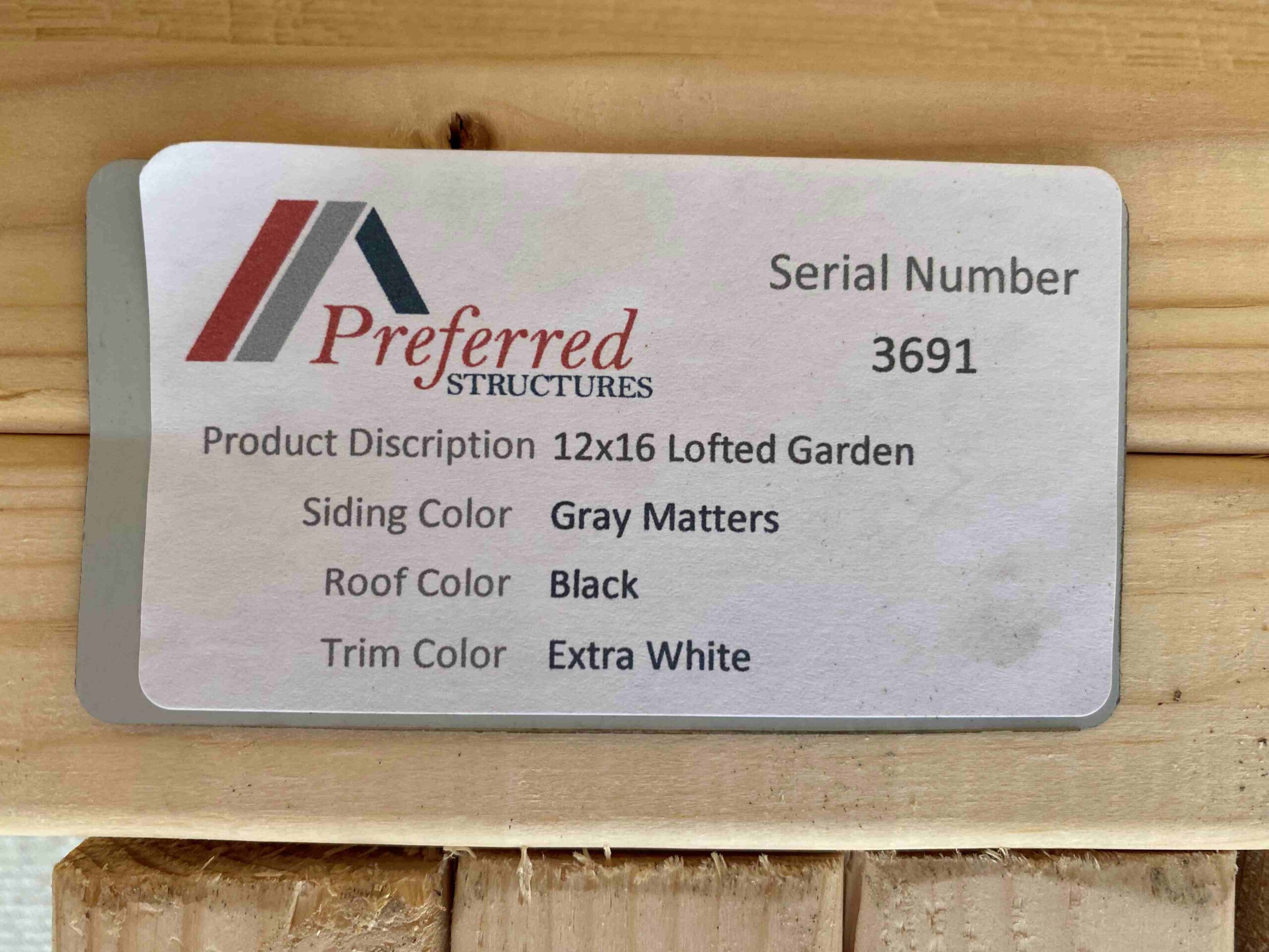 Garden Lofted 12 x 16